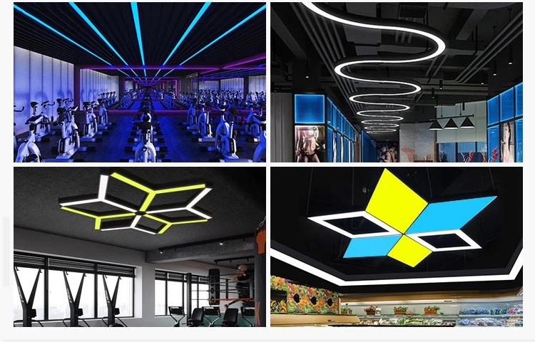 108Circular Led Linear Pendant Lights